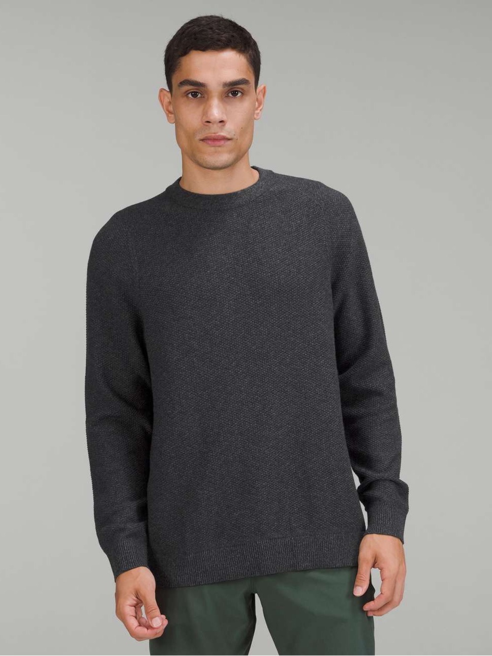 Lululemon Textured Knit Crewneck Sweater
Heathered Black Size S